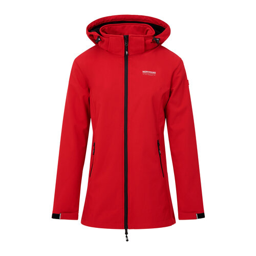 Nordberg Nordberg Iris - Softshell Outdoor Zomerjas Dames - Rood - Maat M