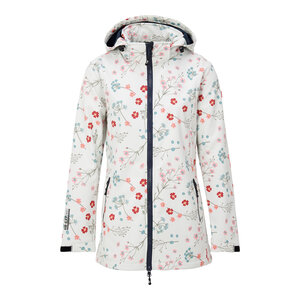 Nordberg Nordberg Flower - Softshell Outdoor Sommerjacke Damen - Off White - Größe M