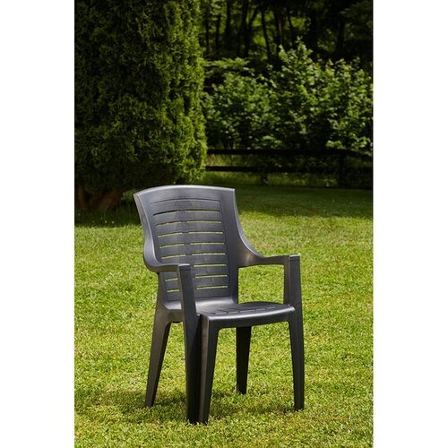 Plastic Stacking Chair Talia Anthracite