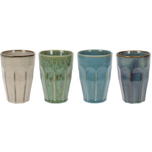 Colored Cups 330 ml - Earthenware - Set of 4