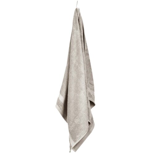 H&S Collection Handdoek van katoen - Lichtgrijs - 30 x 50 cm