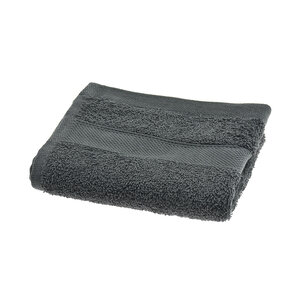 H&S Collection Serviette en coton - Anthracite - 50 x 100 cm