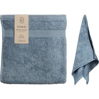 Handdoek van katoen - Lichtblauw - 50 x 100 cm