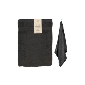 Serviette en coton - Anthracite - 70 x 140 cm