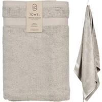 Serviette en coton - Gris clair - 70 x 140 cm