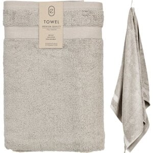 H&S Collection Toalla de algodón - Gris claro - 70 x 140 cm
