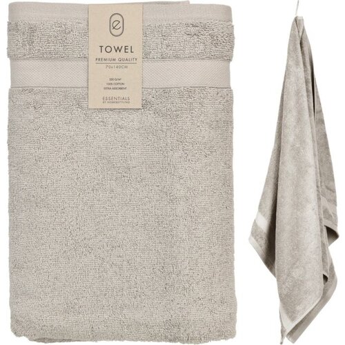 H&S Collection Cotton towel - Light gray - 70 x 140 cm