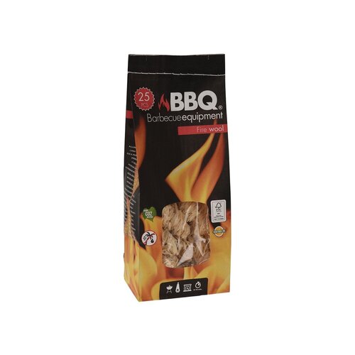 BBQ Aanmaak Houtwol Krullen - 25 stuks