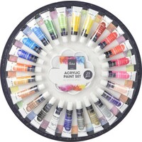 Acrylic paint with palette 25 pieces