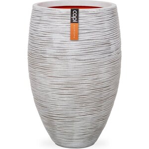 Capi Capi Europe - Vase elegant deluxe Rib NL - 38 x 58 cm - Ivory - Opening Ø27 cm