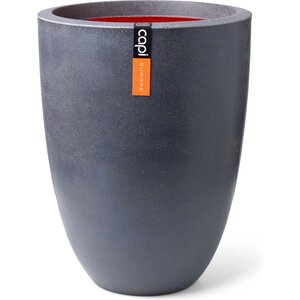 Capi Capi Europe - Vase elegant low Smooth NL - 36 x 48 cm - Dark gray - Opening Ø27 cm
