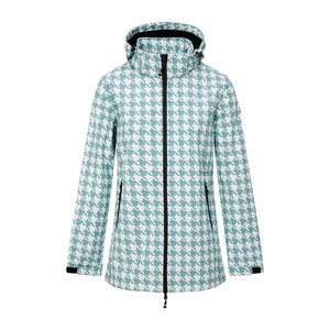 Nordberg Outdoor Nordberg Pied A Poule – Kurtka softshell outdoorowa na lato damska – Mineral Blue – Rozmiar M