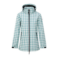 Nordberg Pied A Poule - Veste d'été Softshell Outdoor Femme - Bleu Minéral - Taille L