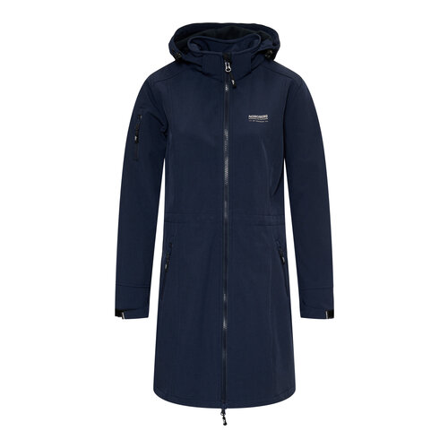 Nordberg Nordberg Gisella - Softshell Outdoor Sommerjacke Damen - Dark Navy Melange - Größe L