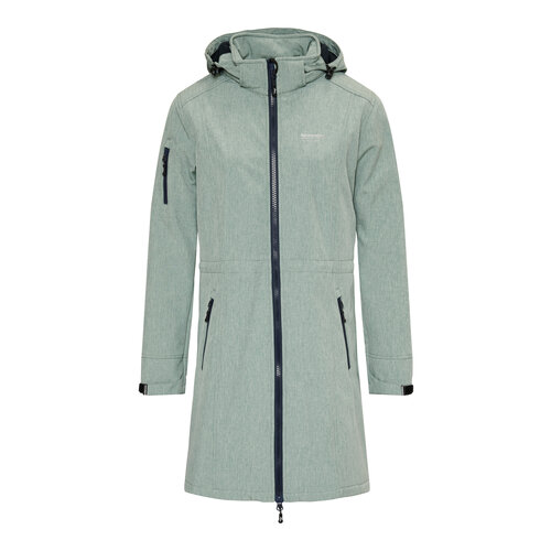 Nordberg Nordberg Gisella - Softshell Outdoor Sommerjacke Damen - Herbal Green Melange - Größe L