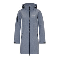 Nordberg Gisella - Softshell Outdoor Zomerjas Dames - Ocean Blue Melange - Maat 4XL