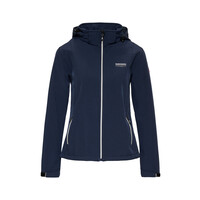 Nordberg Rinda - Softshell Outdoor Zomerjas Dames - Dark Navy Melange - Maat 4XL