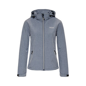Nordberg Nordberg Rinda - Softshell Outdoor Zomerjas Dames - Lichtblauw Melange - Maat XXL