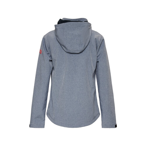 Nordberg Nordberg Rinda - Softshell Outdoor Zomerjas Dames - Lichtblauw Melange - Maat XXL