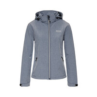 Nordberg Rinda - Softshell Outdoor Zomerjas Dames - Lichtblauw Melange - Maat 4XL