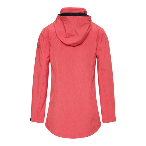 Nordberg Nordberg Ronda - Softshell Outdoor Zomerjas Dames - Coral Melange - Maat S