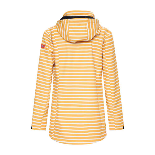 Nordberg Nordberg Breton - Softshell Outdoor Summer Jacket Women - Yellow Striped - Size 4XL