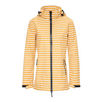 Nordberg Breton - Softshell Outdoor Summer Jacket Women - Yellow Striped - Size XXL