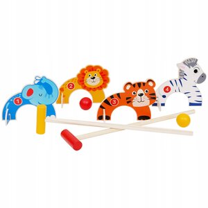 Gioco del croquet Animali in legno - 8 pezzi Gioco del croquet Animali in legno - 8 pezzi
