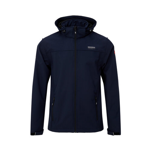 Nordberg Nordberg Eldgrim - Softshell Outdoor Zomerjas Heren - Dark Navy - Maat XL Nordberg Nordberg Eldgrim - Softshell Outdoor Zomerjas Heren - Dark Navy - Maat XL