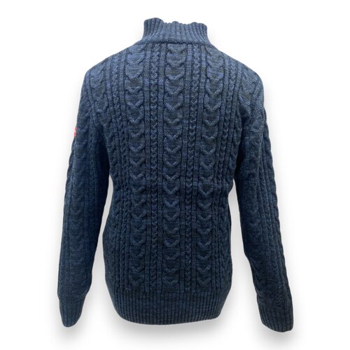 Nordberg Nordberg Kol Sweater Half Zip - Heren - Navy Melange - Maat XXL