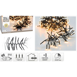 Luces de racimo/Luces navideñas 2016 LED - Blanco extra cálido - 15 metros Luces de racimo/Luces navideñas 2016 LED - Blanco extra cálido - 15 metros
