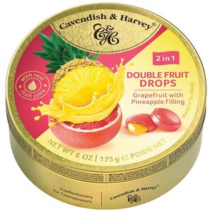 Cavendish and Harvey Double Fruit Drops – Grejpfrut/Ananas – 175 gramów
