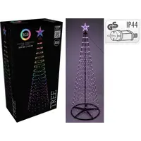 Christmas lighting Spiral tree Multicolor 210 cm - 370 LED