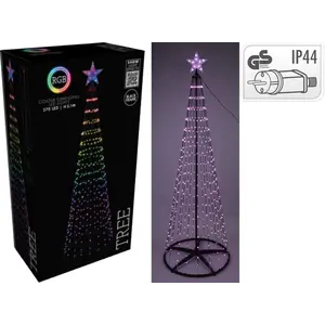 Kerstverlichting Spiraalboom Multicolor 210 cm - 370 LED