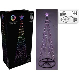 Éclairage de Noël Sapin en spirale Multicolore 300 cm - 550 LED