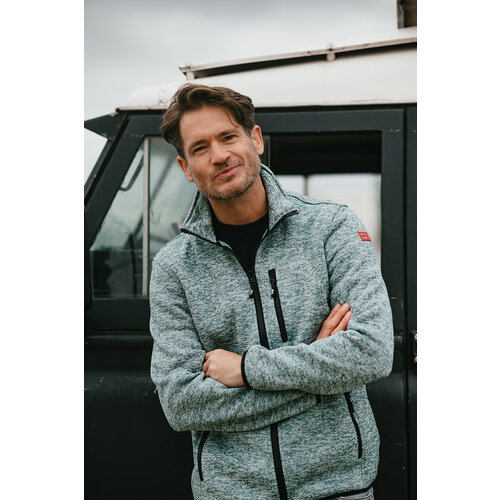 Nordberg Nordberg Frank Fleeceweste – Herren – Herbal Green Melange – Größe XL