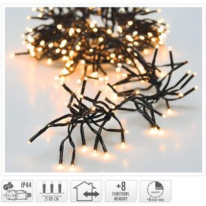 Lampki klastrowe/Światła świąteczne 3000 LED - Ciepła biel - 22 metry Lampki klastrowe/Światła świąteczne 3000 LED - Ciepła biel - 22 metry
