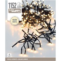 Éclairage cluster/éclairage de Noël 1152 LED - Blanc Chaud - 8,5 mètres