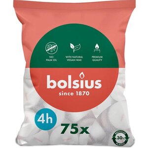 Bolsius Bolsius Theelichtjes/Waxinelichtjes - 4 uur - 75 stuks