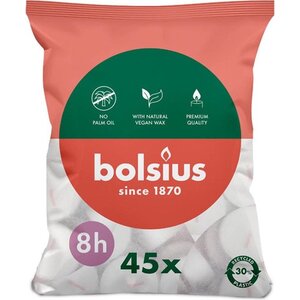 Bolsius Bolsius Teelichter/Teelichter – 8 Stunden – 45 Stück