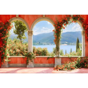 ter Halle Pintura sobre vidrio Vista de paisaje 80 x 120 cm