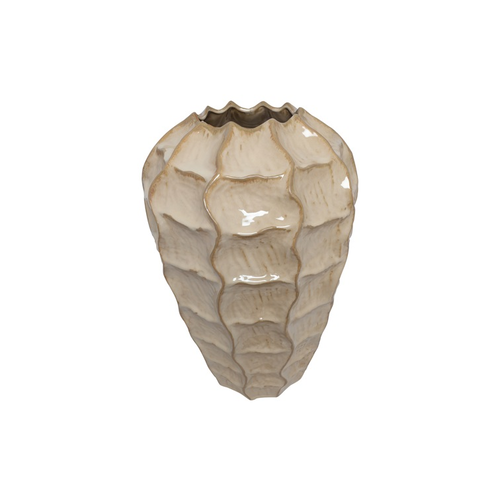 Countryfield Vaas Rialto van steen - Beige - 30 x 30 x 45 cm Countryfield Vaas Rialto van steen - Beige - 30 x 30 x 45 cm