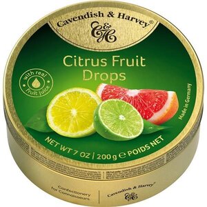 Cavendish und Harvey – Zitrusfrucht-Tropfen 200 Gramm