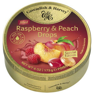 Cavendish and Harvey Raspberry and Peach Drops 175 grams