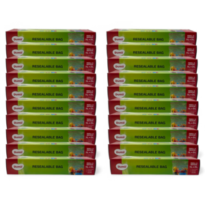 Dumil Bolsas para congelador resellables Dumil - 25 bolsas de 1 litro + 25 bolsas de 3 litros - Paquete económico de 20 Dumil Bolsas para congelador resellables Dumil - 25 bolsas de 1 litro + 25 bolsas de 3 litros - Paquete económico de 20