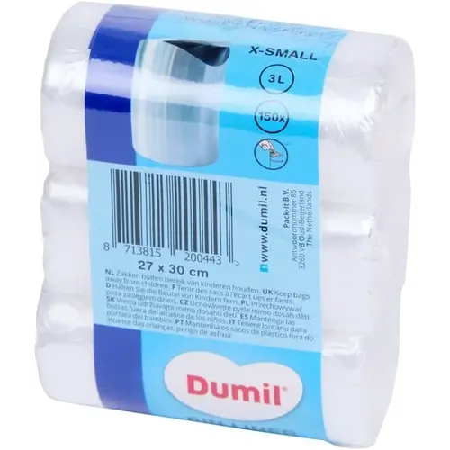 Dumil Dumil Abfallbeutel 150 Beutel à 3 Liter – 2er-Pack