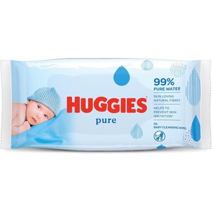 Chusteczki nawilżane Huggies Pure Baby – 1 opakowanie Chusteczki nawilżane Huggies Pure Baby – 1 opakowanie