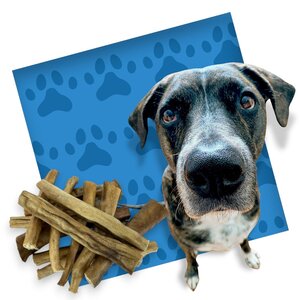 Snack pour chien Queue de buffle avec peau - 5 sachets de 250 grammes
