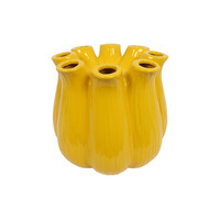 Vase Niel made of stone - Yellow - 30 x 30 x 29 cm
