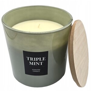 Bougie parfumée Triple Menthe 15 x 15 cm - 720 grammes